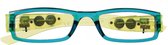 Lifetime-vision Leesbril Met Led-lampjes Unisex Blauw/groen Sterkte +1.00