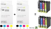 Improducts® Inkt cartridges - Alternatief Epson 29XL / 29 XL  8 stuks