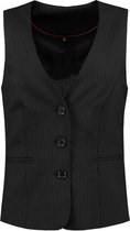 Tricorp Dames gilet - Corporate - 405002 - Zwart-Gestreept - maat 56