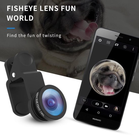 - PiX Series HD Clip Lens - 3-in-1 Fish Eye Lens