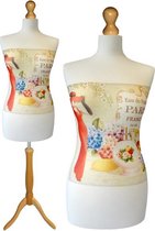 Parfum Paris paspop met licht bruine sparkling driepoot  44/46
