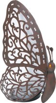 Holz Staande Lamp Vlinder Zonne-energie Metaal