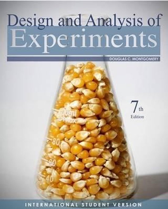 Design and Analysis of Experiments - cover