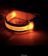 Reflecterende Hardloop Verlichting - Hardloop / Fiets Sport Armband Met LED Lampjes Geel