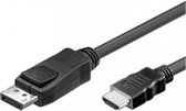TECHly DisplayPort / HDMI Adapterkabel DisplayPort stekker, HDMI-A stekker 3.00 m Zwart ICOC-DSP-H12-030 DisplayPort-kabel