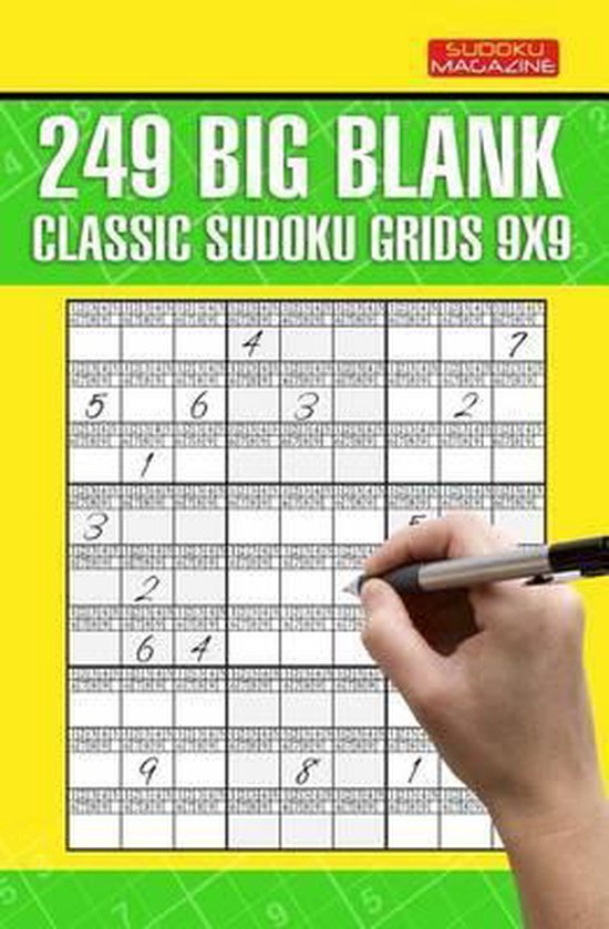 249 Big Blank Classic Sudoku Grids 9x9, Serhii Kucher 9781523201648