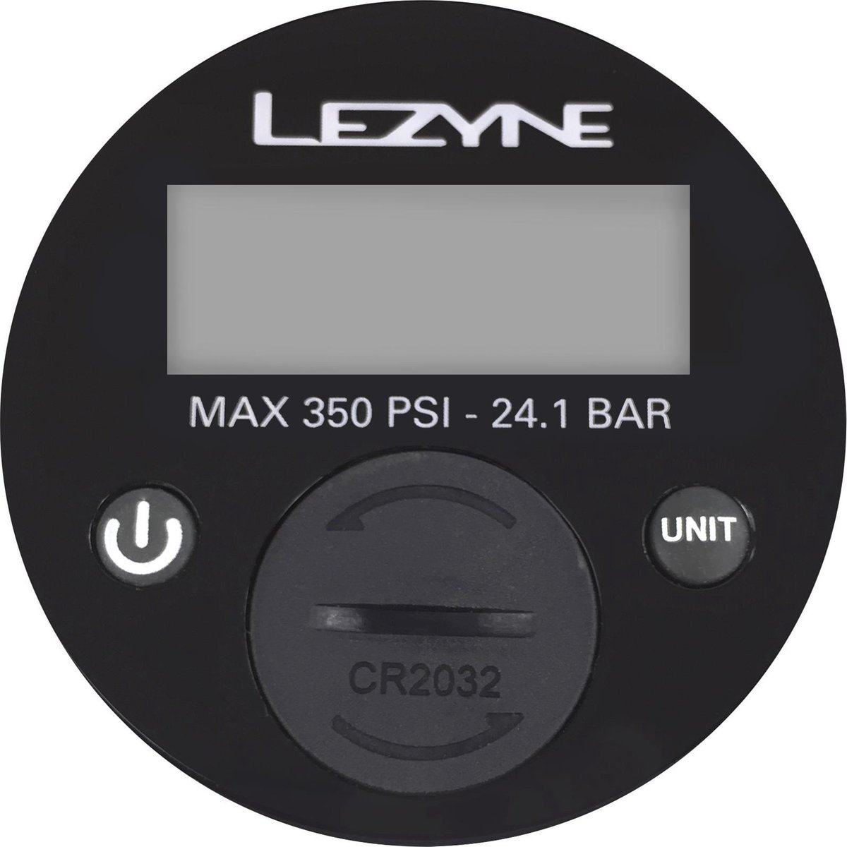 Lezyne 350 PSI Digital Gauge 2.5 Inch - Vervangingsmanometer voor alle vloerpompen - Inclusief lijm en o-ring - Zwart