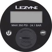 Lezyne 350 PSI Digital Gauge 2.5 Inch - Vervangingsmanometer voor alle vloerpompen - Inclusief lijm en o-ring - Zwart