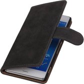 Bark Bookstyle Wallet Case Hoesjes voor Sony Xperia Z3 D6603 Grijs