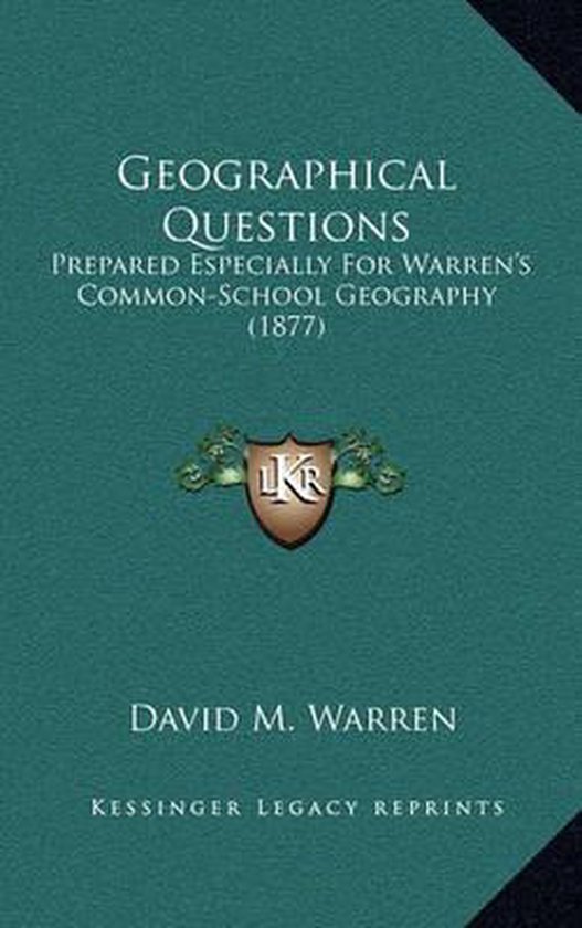 Geographical Questions, David M Warren 9781169069008 Boeken