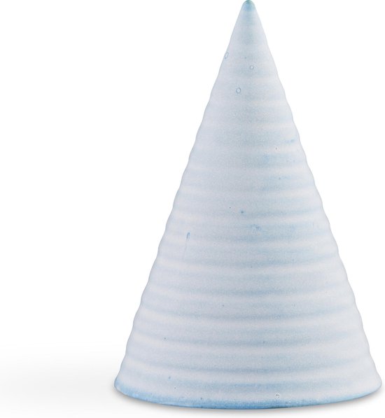Kähler Design Glazed Cone - 15 cm - Licht Blauw