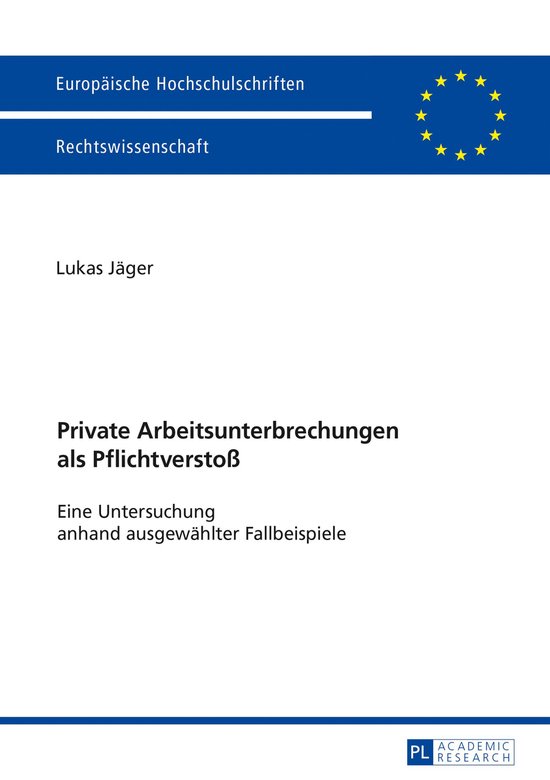 Europaeische Hochschulschriften Recht 5912 - Private Arbeits ... - cover