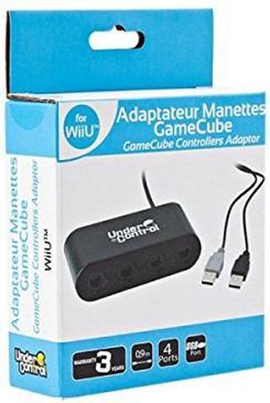 Under Control Wii U Hub for Four GameCube Controllers