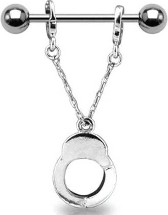 Tepelpiercing handboei ©LMPiercings Tepelpiercing handboei ©LMPiercings