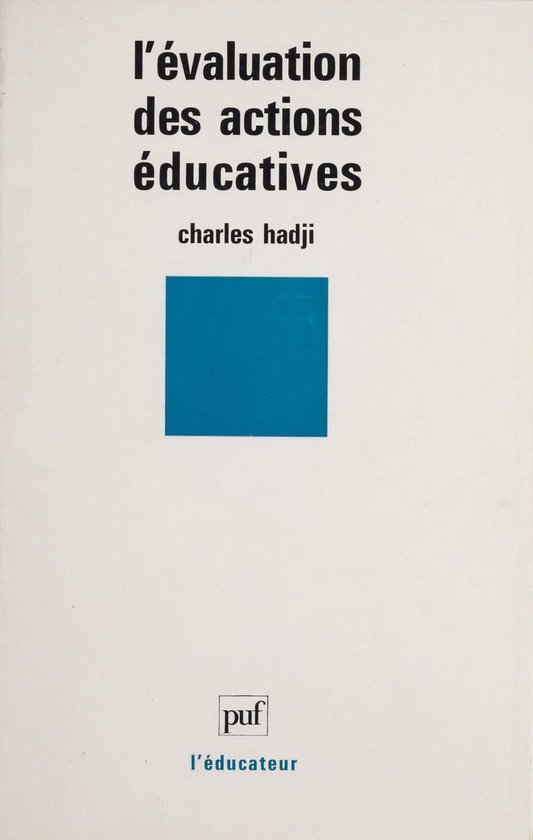 L'Évaluation des actions éducatives - cover