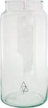 TAK Design Vase Tree L - Handgemaakt - Glas - Ø10 x 18 cm - Argent