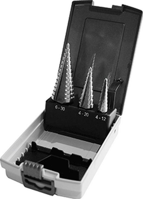 TIP trappenboor(set), 3 boren, 9 trappen boor 1