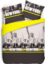 Vision New York Yellow - Dekbedovertrekset 140 x 200 cm - éénpersoons