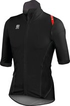 Sportful Fiandre Light NoRain Short Sleeve / Wind/regen Fietsjack korte mouwen Black/Red -XXL