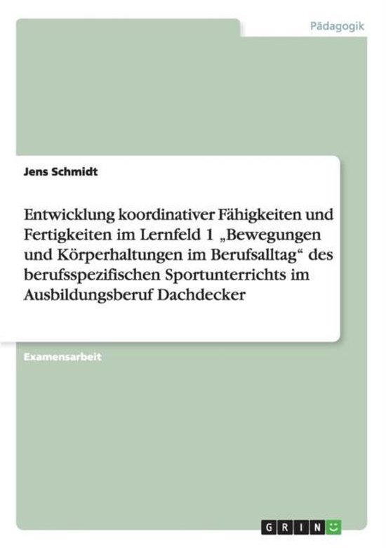 Entwicklung koordinativer Fähigkeiten und Fertigkeiten im L ... - cover