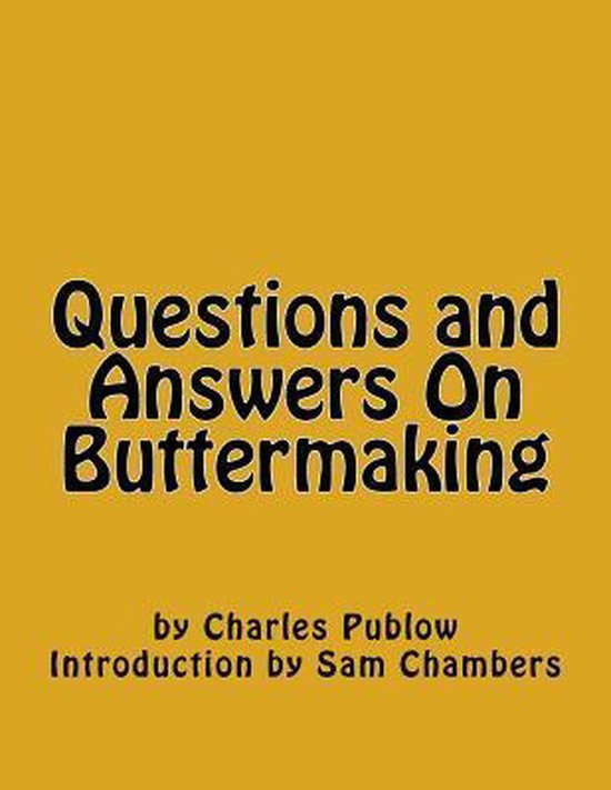 Questions and Answers on Buttermaking - cover