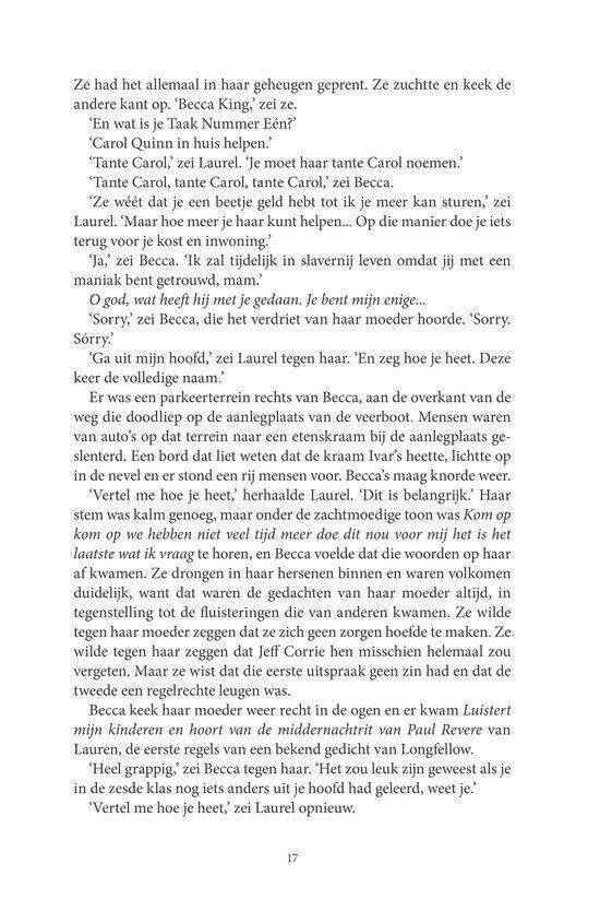 Pagina 17 met tekst uit een boek.