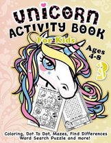 Unicorn Activity Book for Kids Ages 4-8