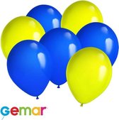 30 ballonnen Zweedse kleuren (Ook geschikt voor Helium)