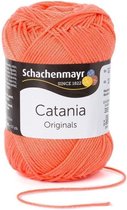 Schachenmayr Catania katoen 410 Koraal. PAK MET 10 BOLLEN a 50 GRAM - naald 3 a 3,5