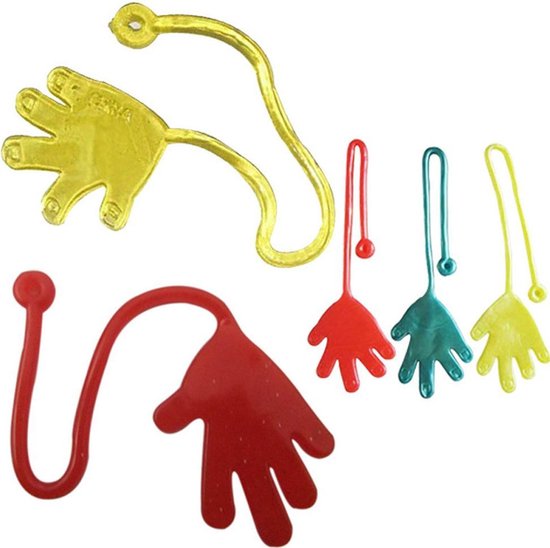 Giet Diagnostiseren schuld 5 Stuks Leuke Sticky Hand Toy - Speelgoed - Kinderspeelgoed - Plak - Kleef  | bol.com