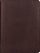 BURKELY Vintage Bing A4 Filecover Writing Case - Brown
