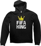 hippe sweater | hoodie | Fifa King | maat 128 (7-8jaar)
