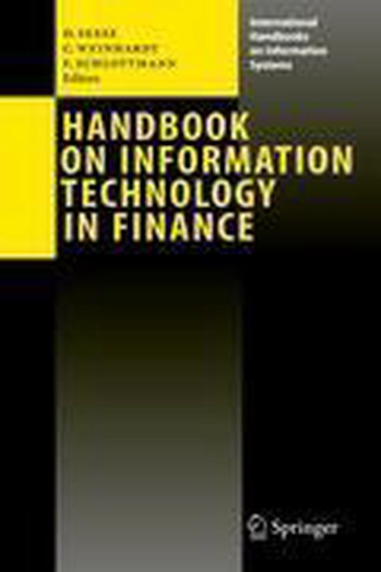 Boek cover Handbook on Information Technology in Finance van  (Hardcover)