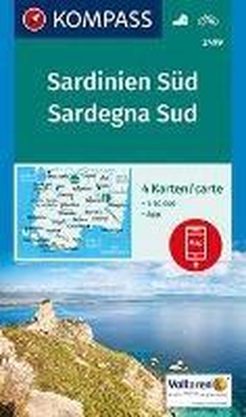 Kompass WK2499 Sardinie Zuid - cover