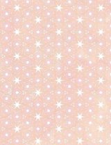 Composition Notebook College Ruled with Abstract Peach Stars Pattern Cover