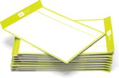 Herschrijfbare magneten magnetische sticky notes - TASKcards - 16 stuks - Lime