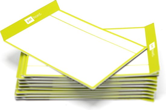 Foto: Herschrijfbare magneten magnetische sticky notes taskcards 16 stuks lime