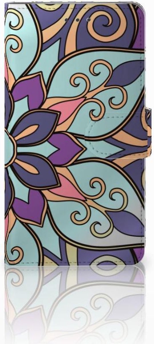 Samsung Galaxy J7 2016 Hoesje Purple Flower