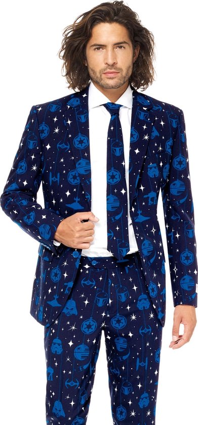 OppoSuits Starry Side - Heren Kostuum - Blauw - Kerstpak - Maat 46 | bol.com