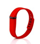 TPU armband voor Fitbit Flex - Kleur - Rood, Maat - L (Large)