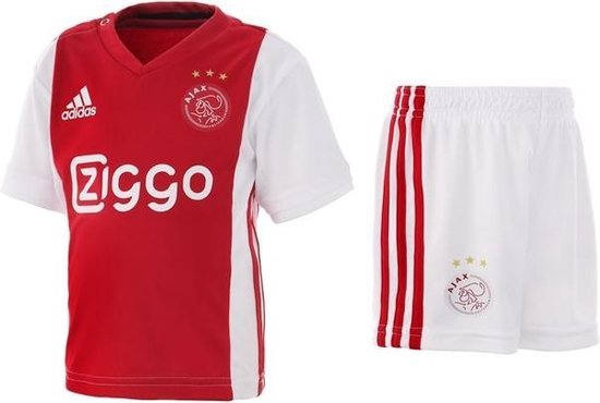 Adidas Ajax Mini-Tenue Thuis Kinderen - Rood/Wit - Maat 110 | bol.com