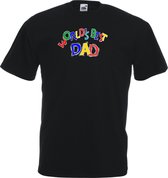 Mijncadeautje - Unisex T-shirt - World´s Best Dad - zwart - maat L
