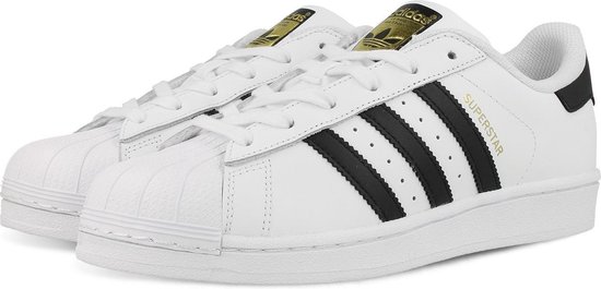 adidas SUPERSTAR FOUNDATION C77124 - schoenen-sneakers - Unisex - wit/zwart  - maat 41 | bol.com