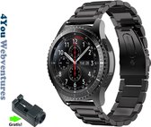 Zwart Metalen Bandje voor Garmin Fenix 5, Garmin Fenix 5 Sapphire Premium en Garmin Forerunner 935 – 22 mm black smartwatch strap