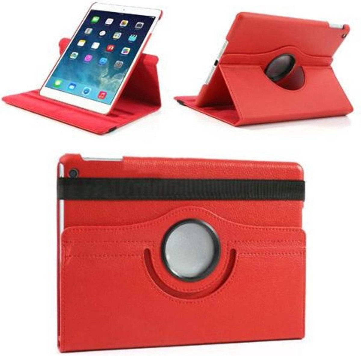 iPad Air 2 360 rotative case cover rood