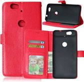 Cyclone wallet case hoesje Huawei Ascend P9 rood