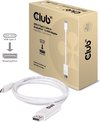 club3D USB-C / DisplayPort Adapterkabel USB-C stekker, DisplayPort stekker 1.20 m Wit CAC-1517 DisplayPort-kabel