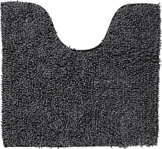Sealskin Misto Tapis de contour WC - 55x60 cm - Coton - Noir