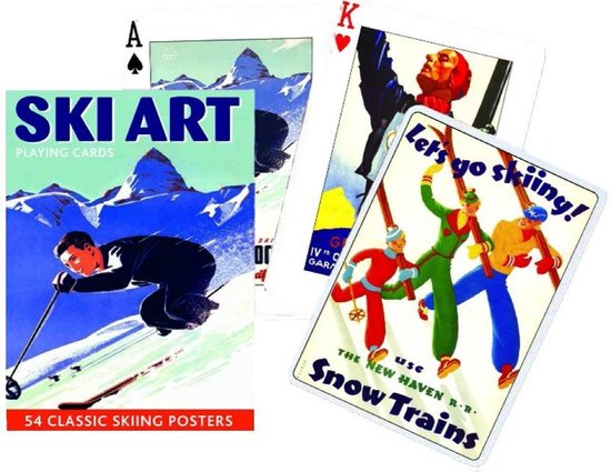 Afbeelding van het spel Ski Art Speelkaarten - Single Deck