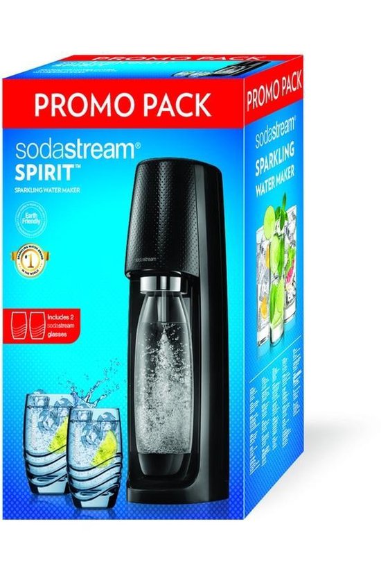 SodaStream Spirit Promo Pack Kunststof, Polyethyleentereftalaat (PET) Zwart  | bol.com